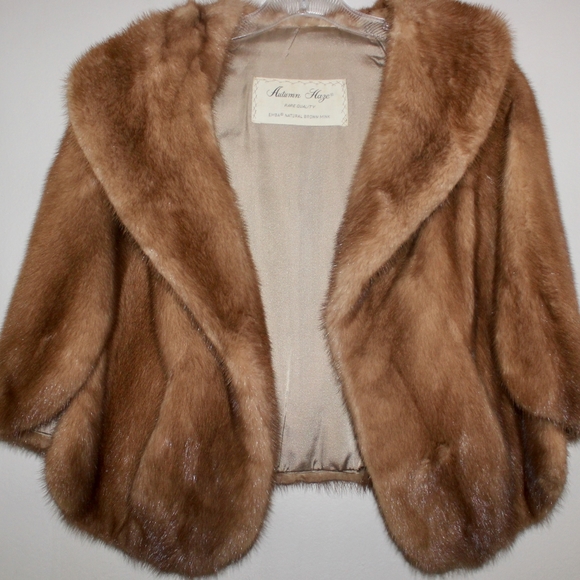 Vintage Autumn Haze Rare Quality EMBA Capelet - Picture 2 of 11